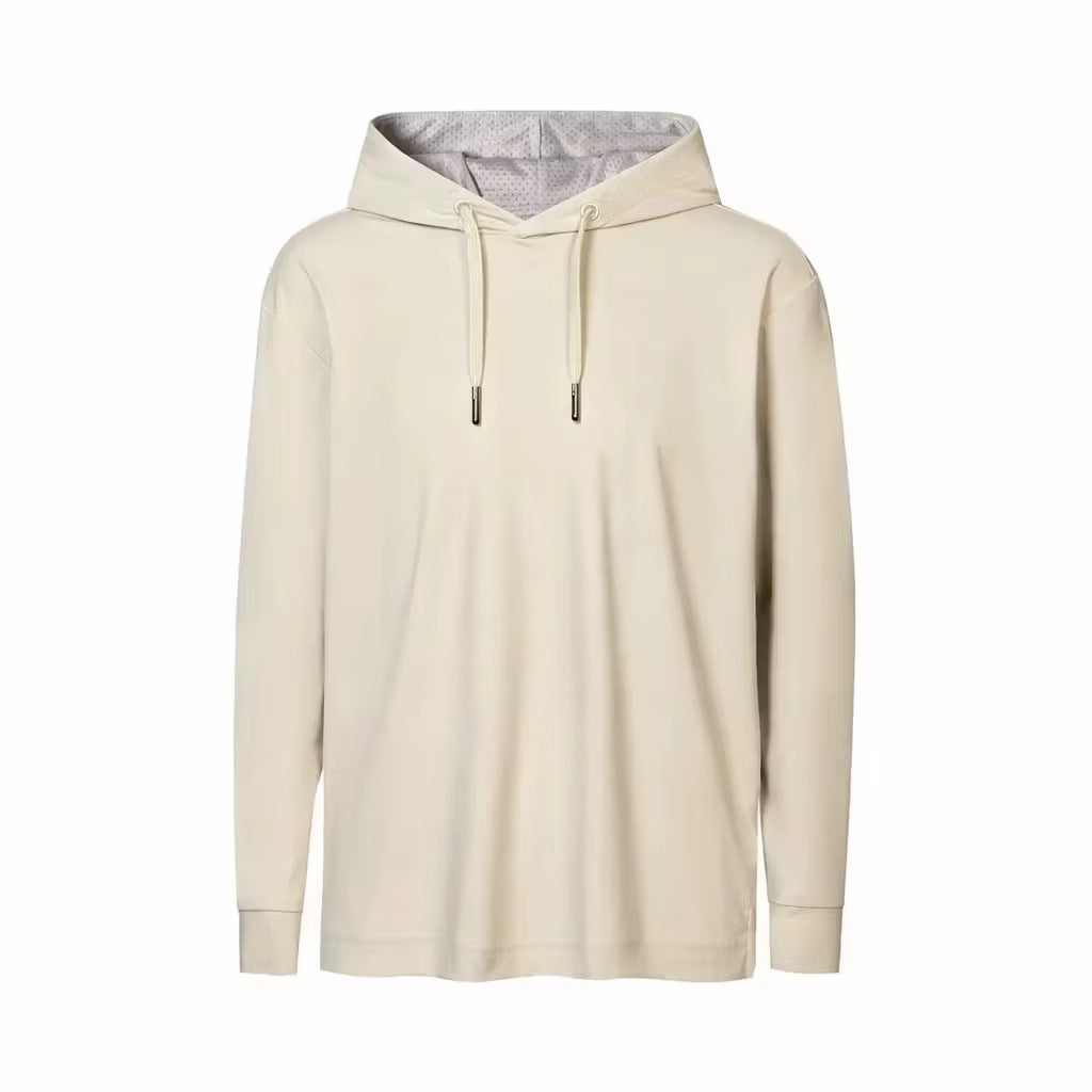 Men's Old Money Lightweight Hoodie Long Sleeve Golf Shirt Casual Quiet Luxury Pullover