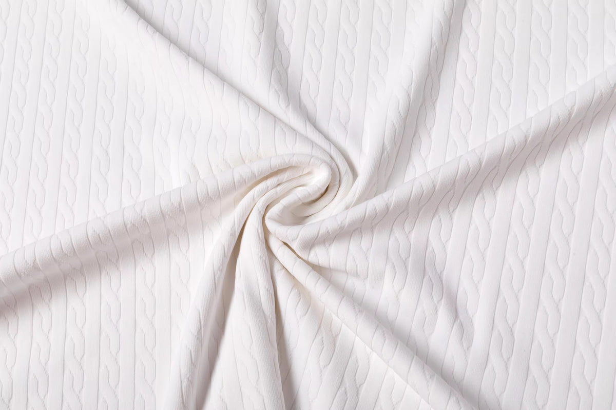 The Heritage Textured Cotton Polo – Off-White