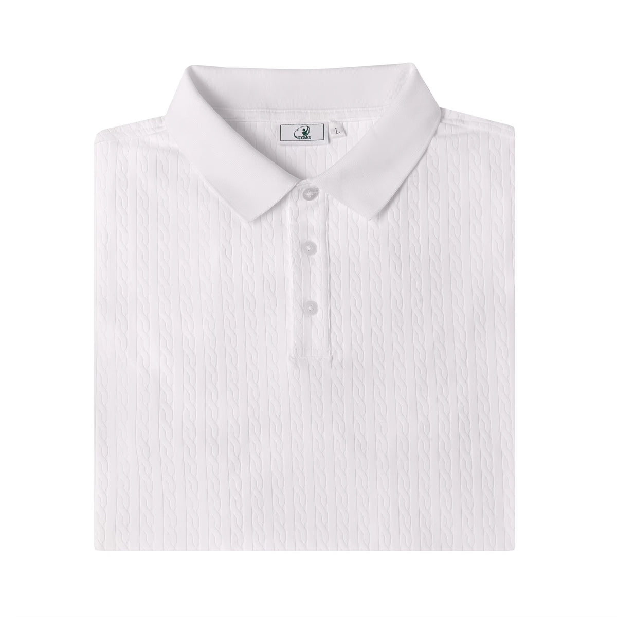 The Heritage Textured Cotton Polo – Off-White