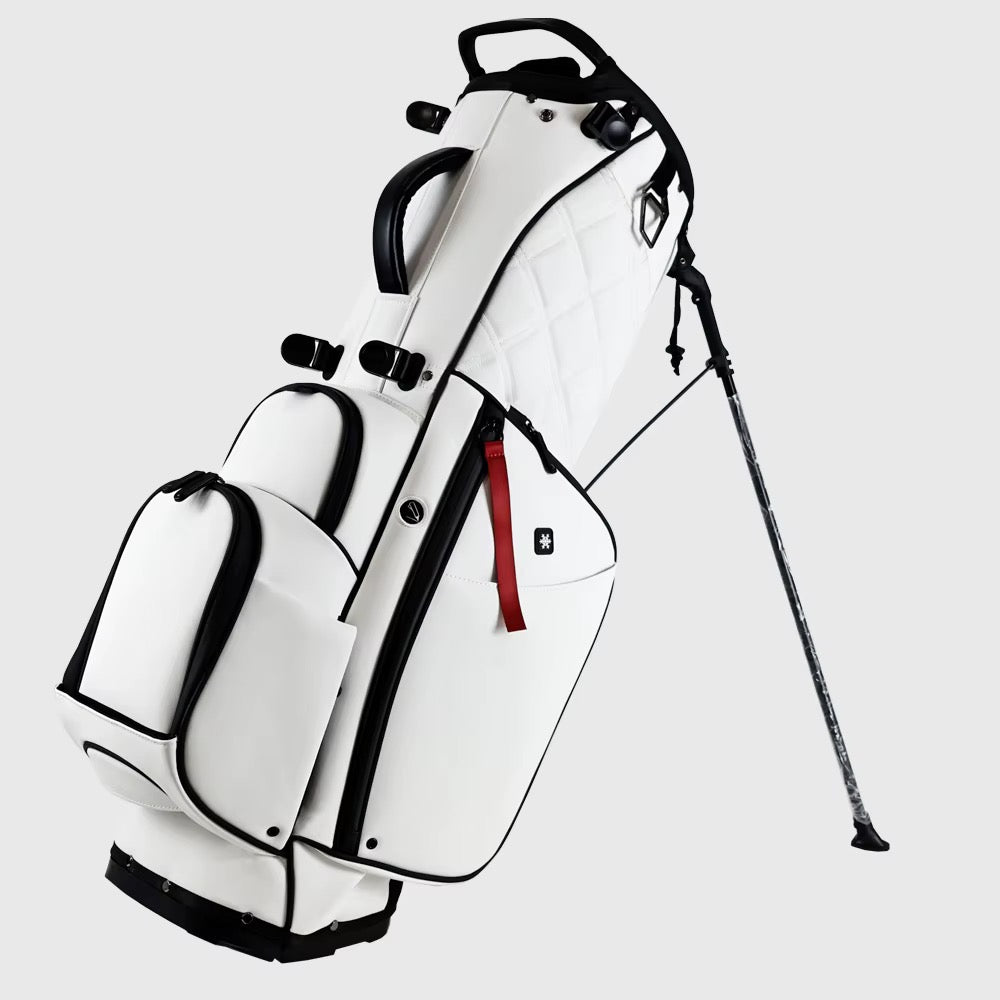 Classic Matelassê Golf Stand Bag – Vintage Ivory